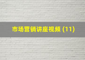 市场营销讲座视频 (11)